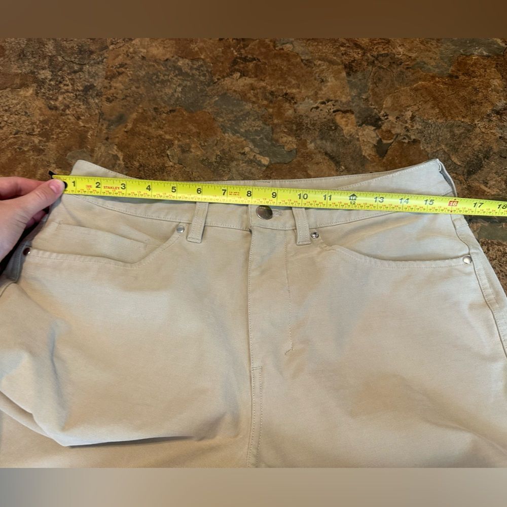 Lululemon Men’s ABC Relaxed-Fit Crop Pant Utilitech Raw Linen Pants Size 30 - Picture 7 of 9
